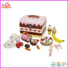 Новый торт ко дню рождения деревянные поделки 2014 игрушки, детские питания серии DIY торт украшение торт деревянная игрушка W10b053